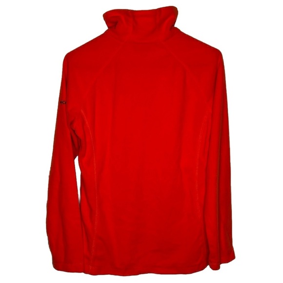 Auburn University Tigers Columbia Womens Pullover 1/4 Zip Fleece Orange Medium - Picture 2 of 9